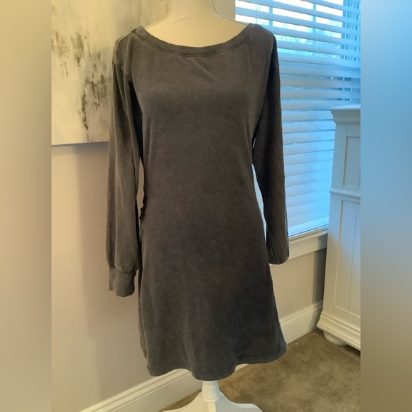 New Daily Practice by Anthropologie Tie-Front
Lounge Mini Dress Gray Medium - Picture 5 of 5